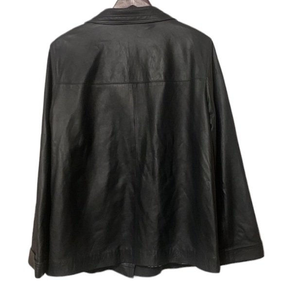 Misuri Firenze Soft Italian Grey Leather Jacket Vintage  Size 52 - Picture 2 of 12